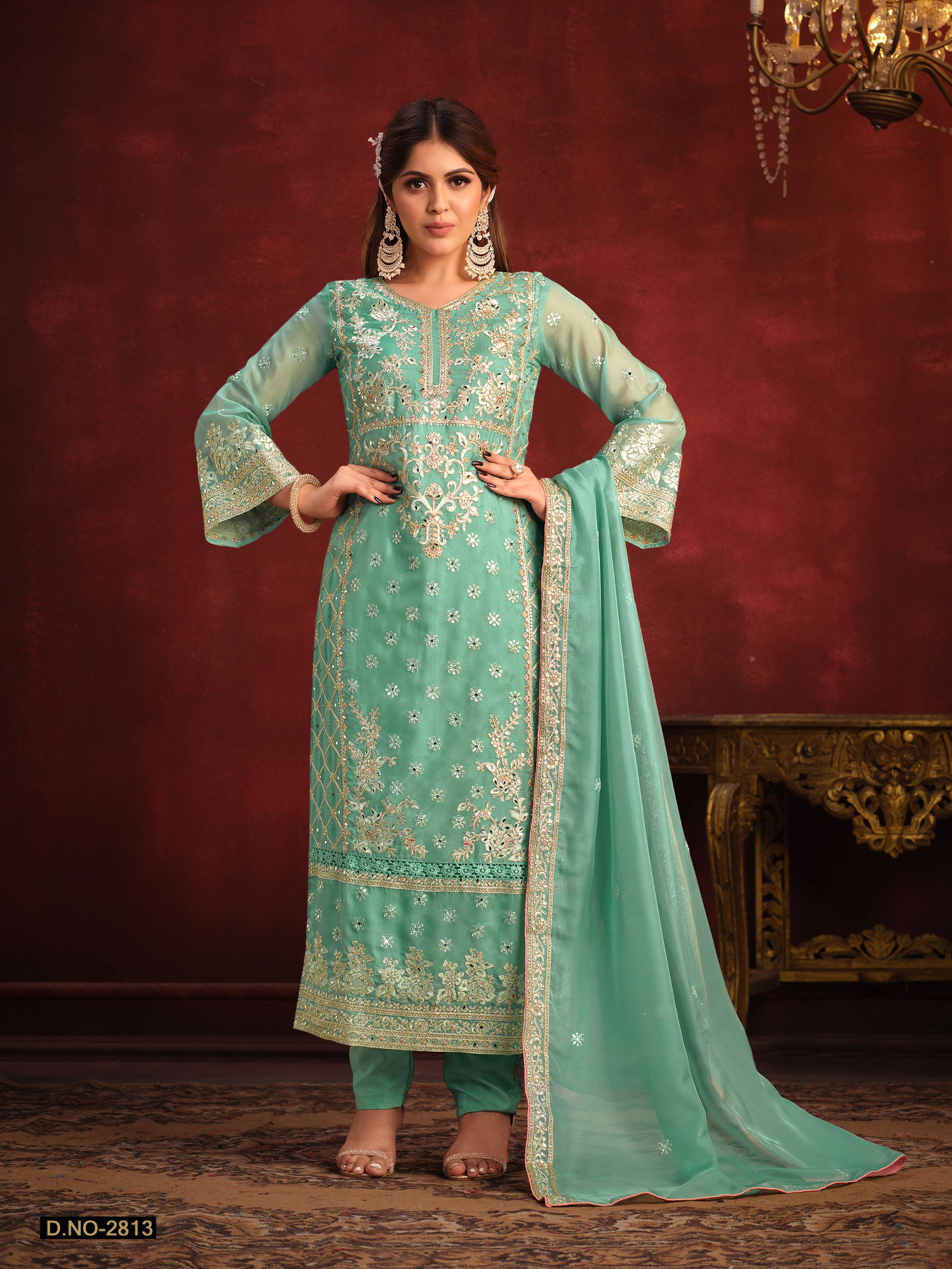 Twisha 2800 Organza Festive Wear Designer Salwar Kameez
